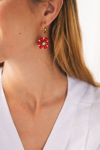 Aros Verbena Rojo